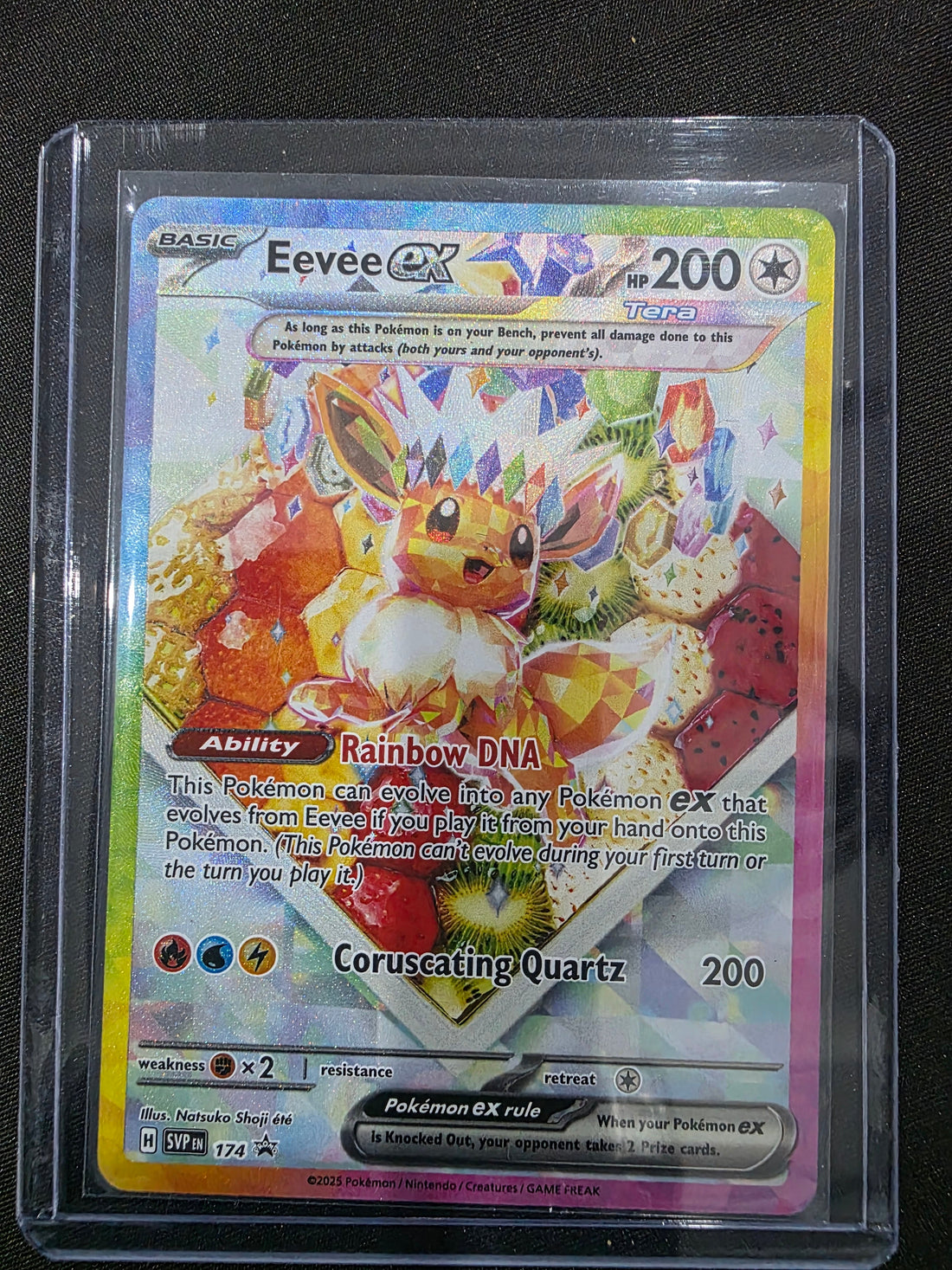 Eevee ex 174/131 Prismatic Evolutions Holofoil front