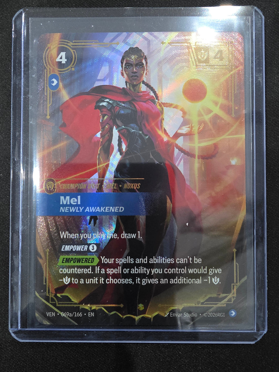 Mel, Newly Awakened VEN-069a/166 Vendetta Alternate Art Foil front