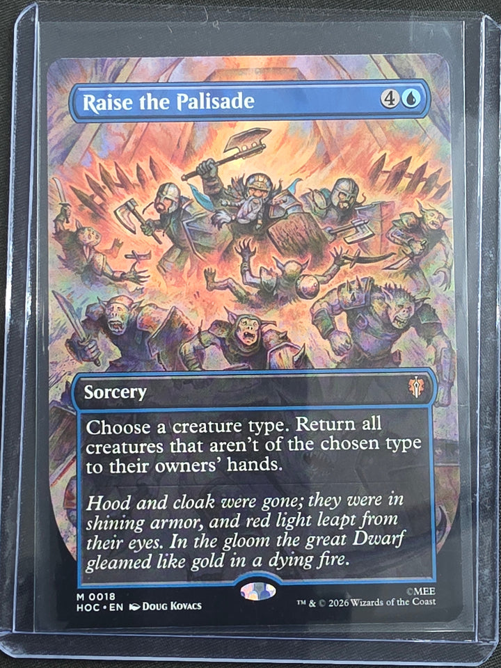 Raise the Palisade HOC-0018 The Hobbit: Eternal-Legal Borderless Non-Foil front