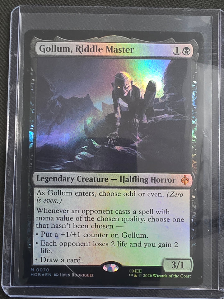 Gollum, Riddle Master HOB-0070 The Hobbit Showcase Non-Foil front