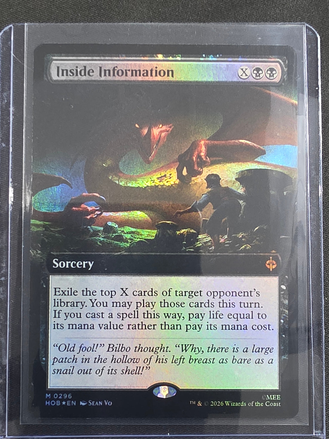 Inside Information HOB-0296 The Hobbit Showcase Non-Foil front