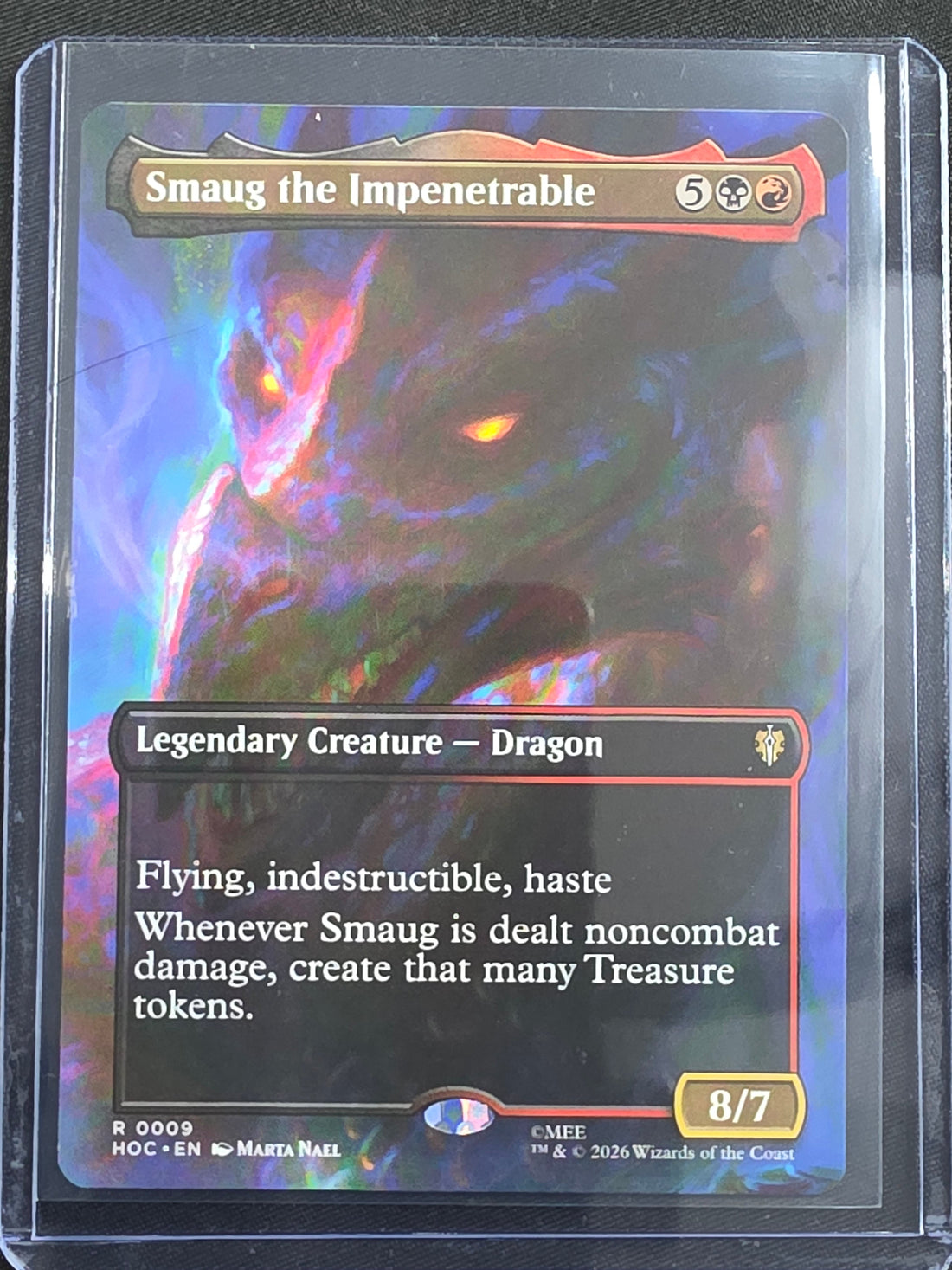 Smaug the Impenetrable HOC-0009 The Hobbit: Eternal-Legal Borderless Non-Foil front