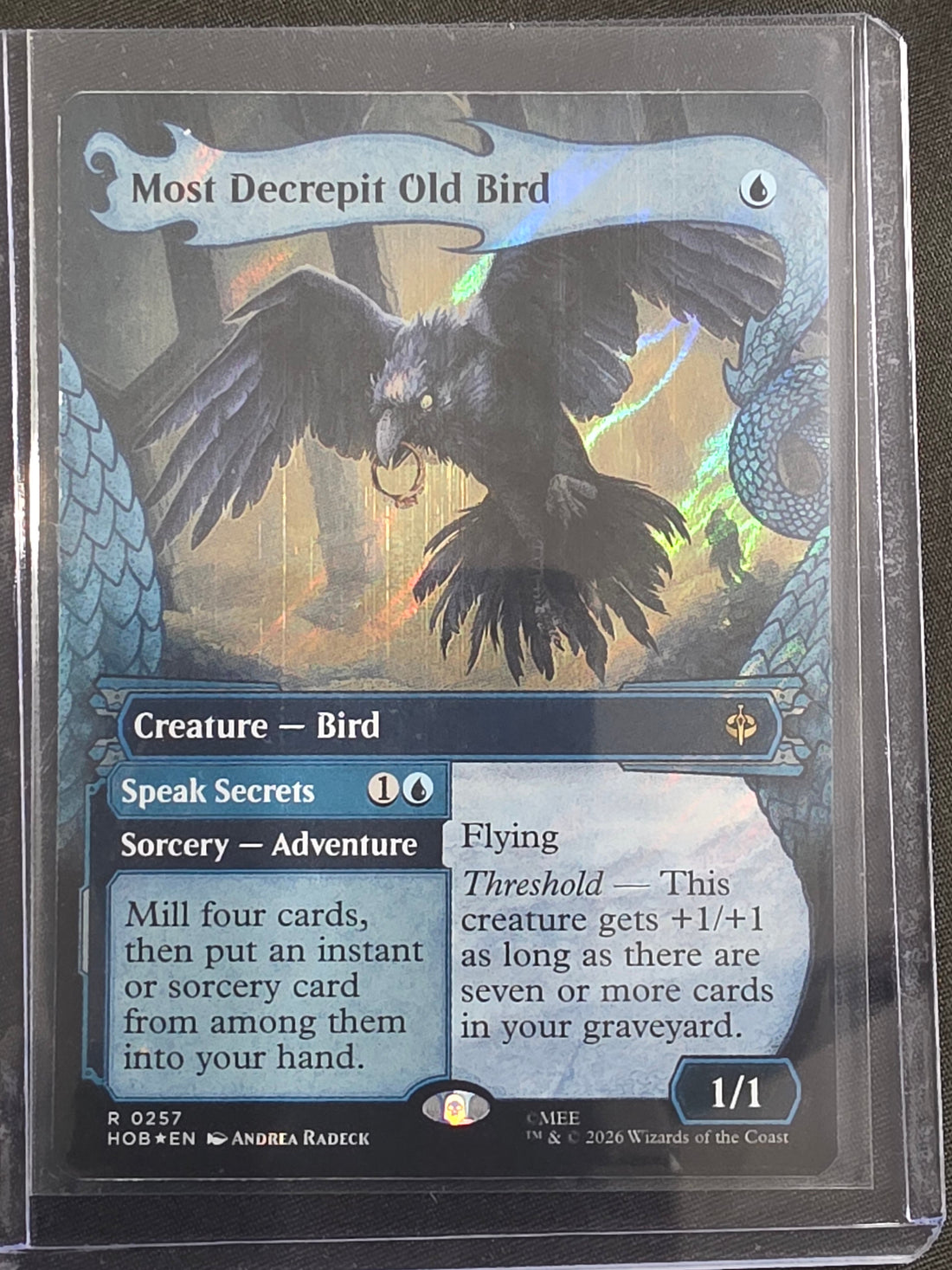 Most Decrepit Old Bird HOB-0257 The Hobbit Showcase Foil front