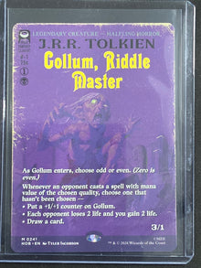 Gollum, Riddle Master HOB-0241 The Hobbit Showcase Non-Foil front