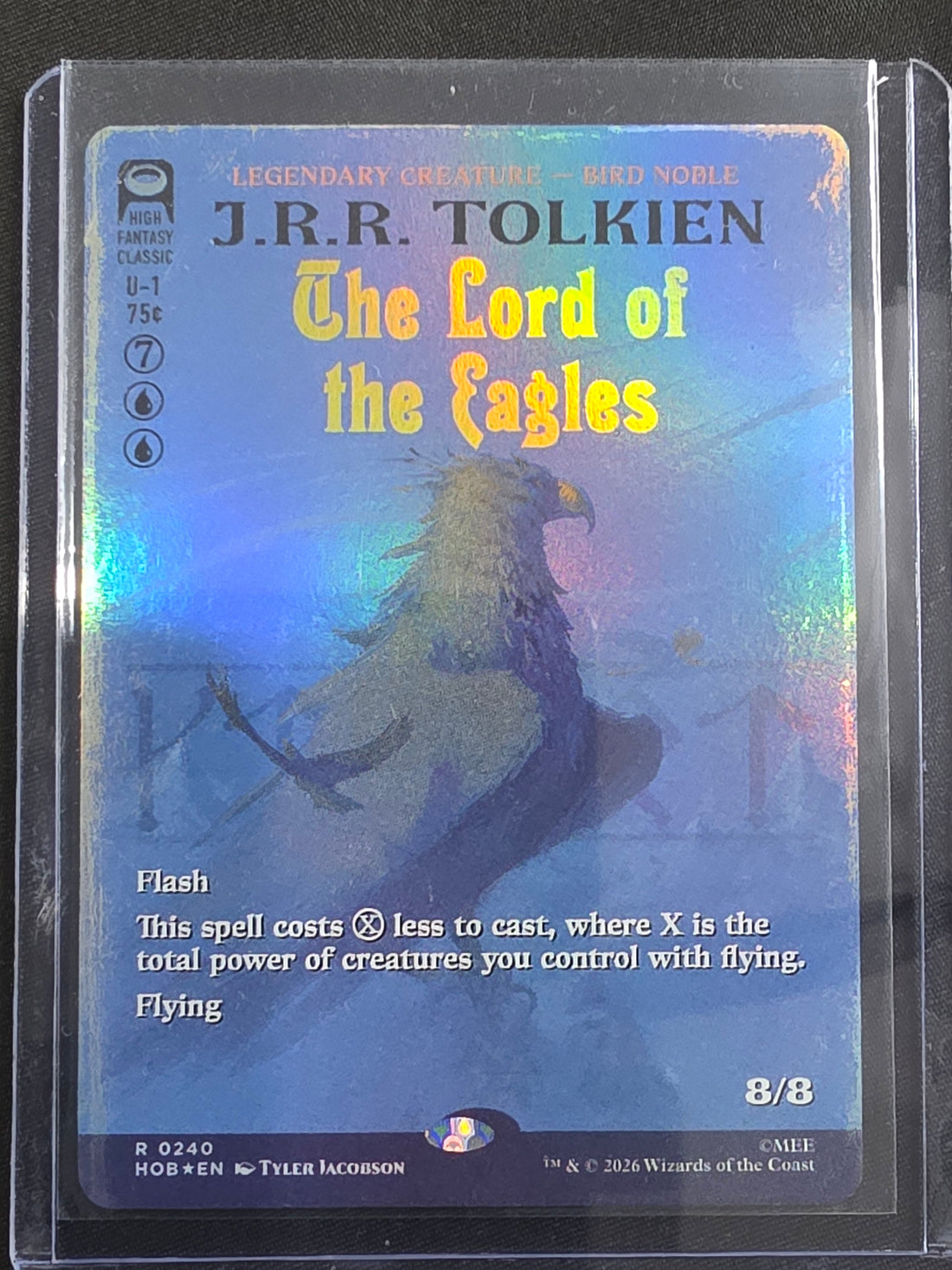 The Lord of the Eagles HOB-0240 The Hobbit Showcase Surge Foil front