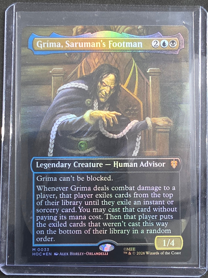 Grima, Saruman's Footman HOC-0033 The Hobbit: Eternal-Legal Borderless Foil front