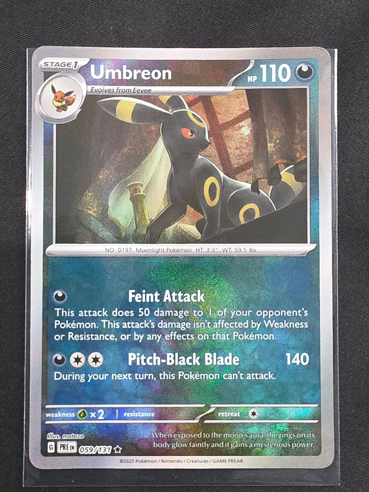 Umbreon 059/131 Prismatic Evolutions Reverse Holo front