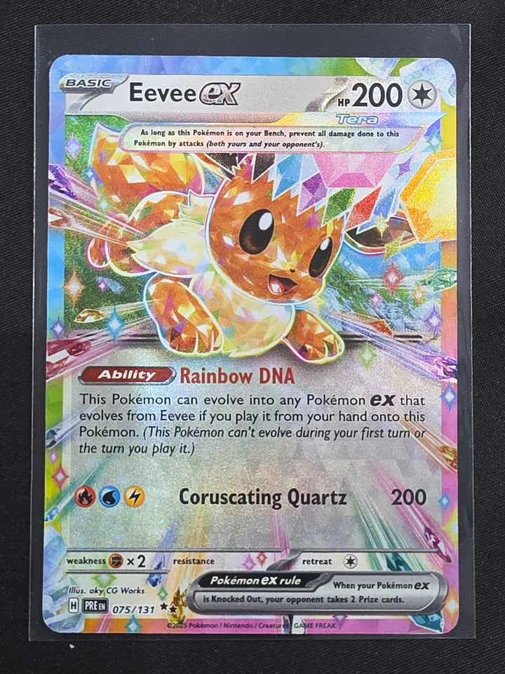 Eevee ex 075/131 Prismatic Evolutions Holofoil front