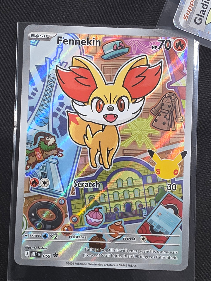 Fennekin AR Art Rare 059 Promo First Partner Illustration Collection Vol 3 front