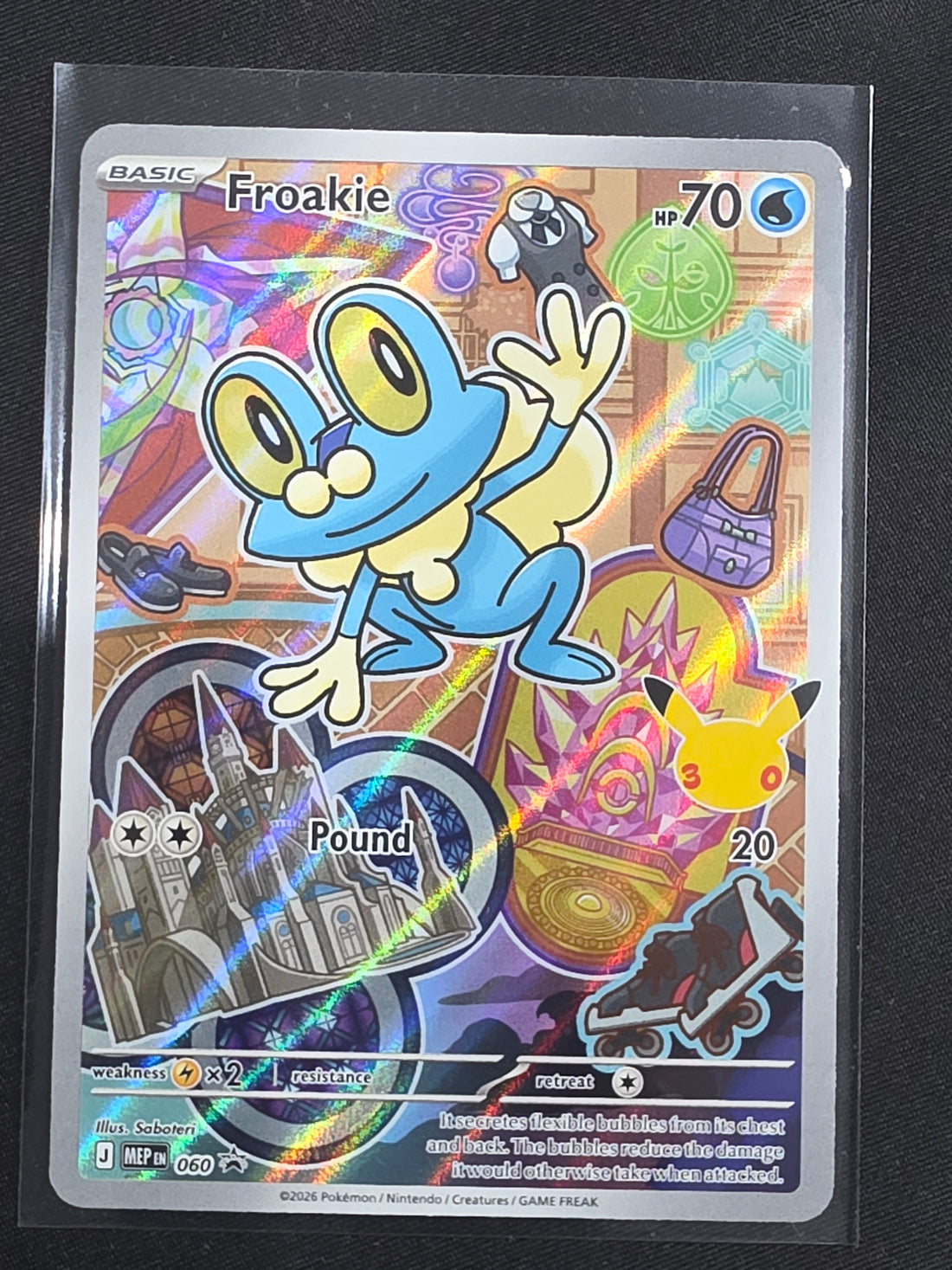 Froakie AR Art Rare 060 Promo First Partner Illustration Collection Vol 3