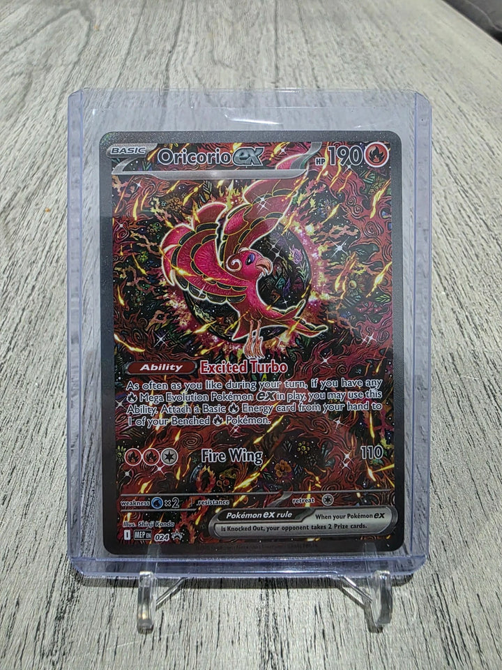 Pokémon TCG Oricorio ex 024 – Mega Evolutions – Black Star Promo – NM image 1