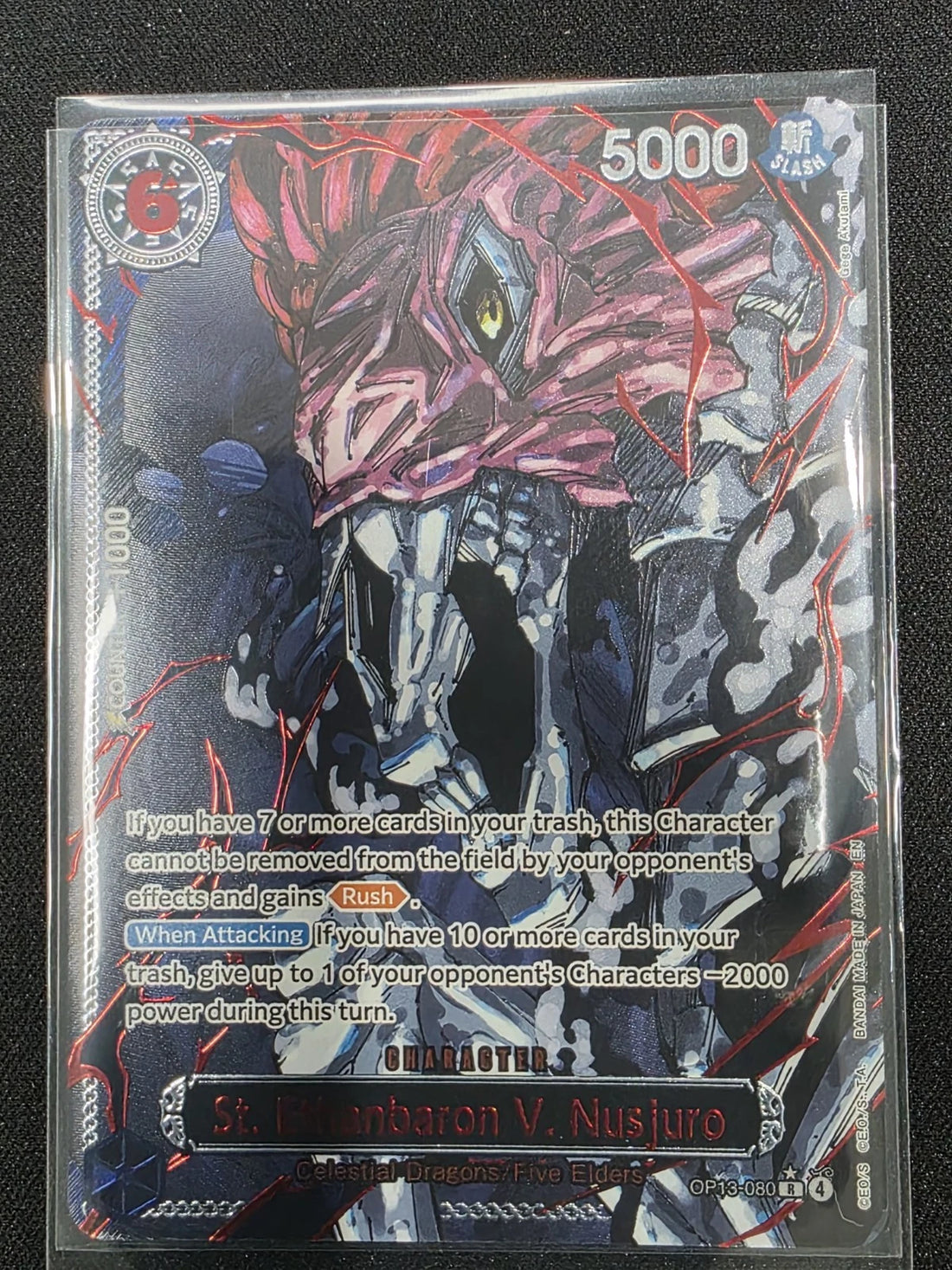 One Piece TCG - OP 13 Five Elders God Pack Parallel Set (1 Card Damaged) image 1