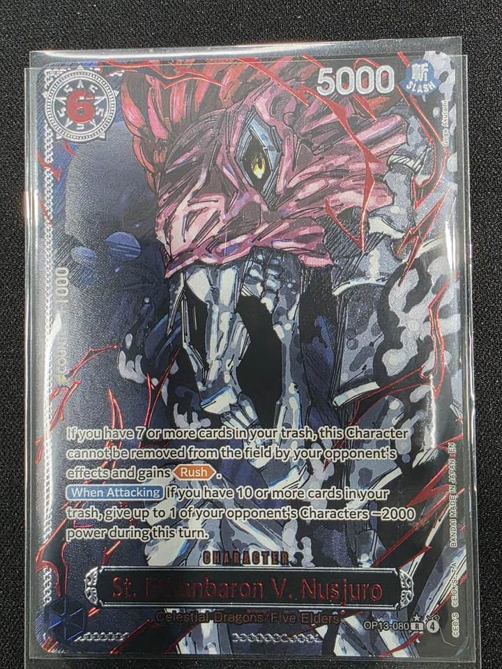 One Piece TCG - OP 13 Five Elders God Pack Parallel Set (1 Card Damaged) image 1