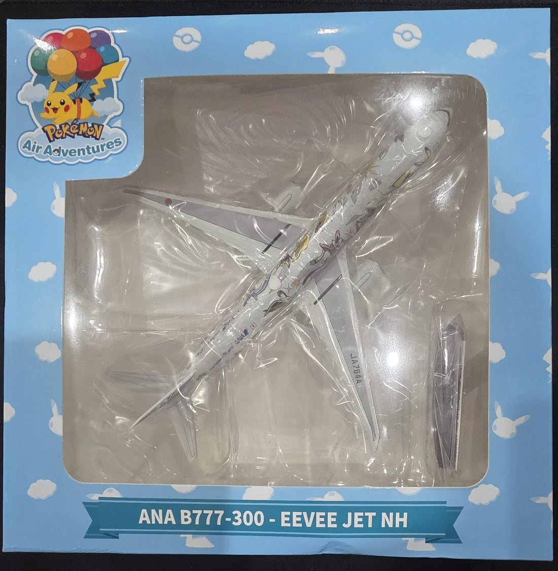 Aviation 1:400 ANA "Eevee Jet" Boeing B777-300 Diecast Aircraft Model JA784A image 1