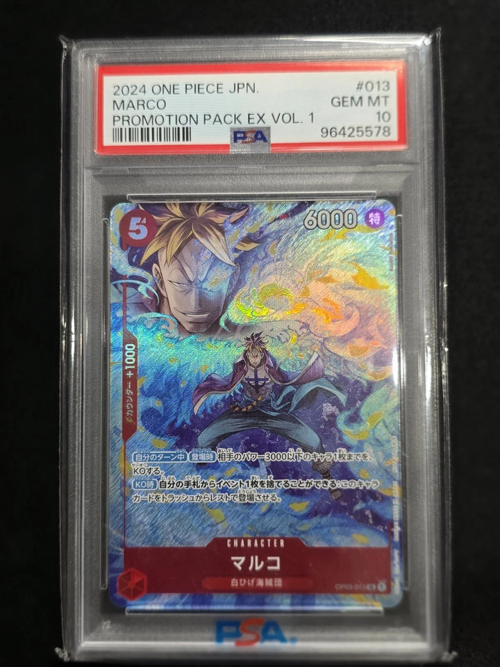 [PSA 10] Marco SR OP03-013 Promotion Pack EX Vol.1 2024 Japanese One Piece Card image 1