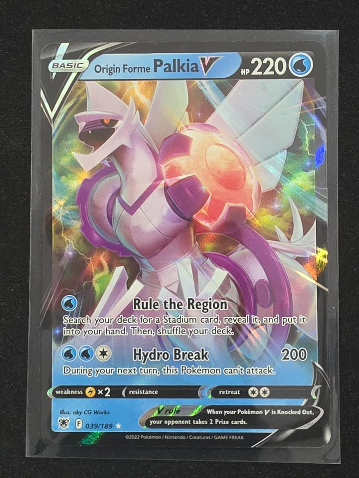 Origin Forme Palkia V 039/189 Holo V Rare Astral Radiance Pokemon Near Mint image 1