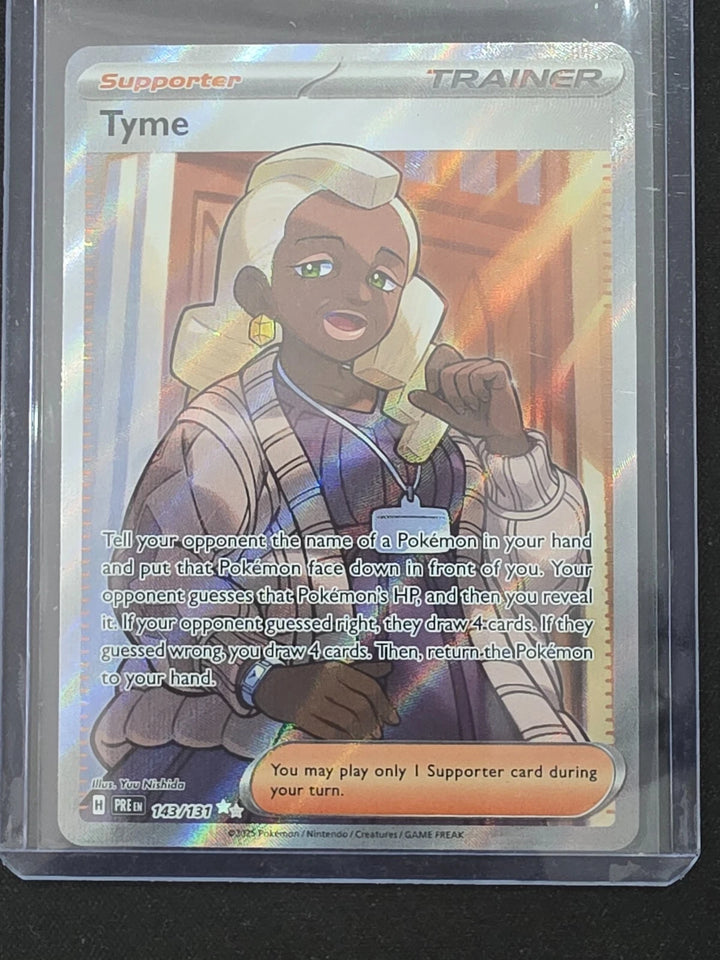 Tyme 143/131 Holo Ultra Rare PRE Prismatic Evolutions Pokemon NM image 1