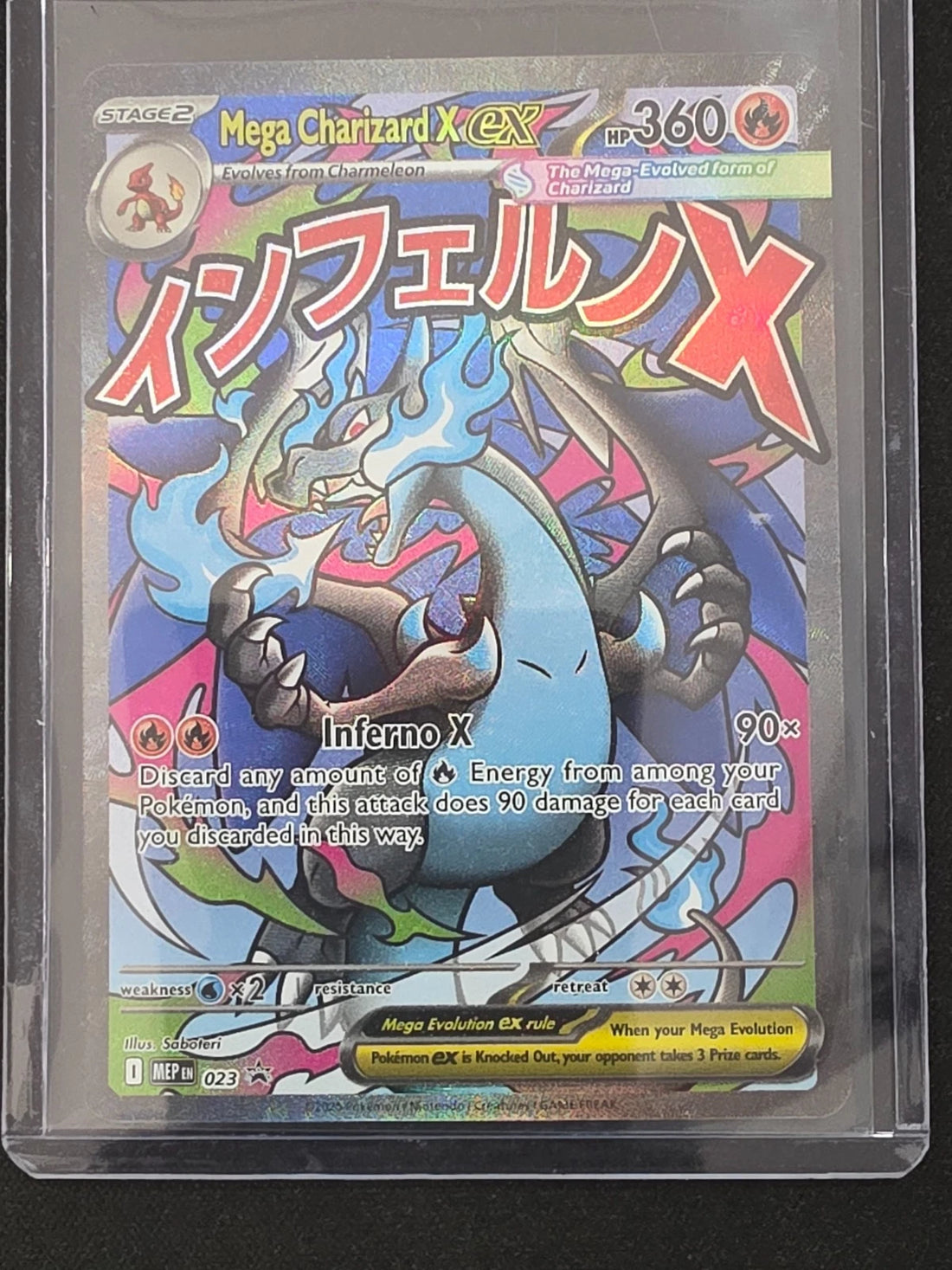 Mega Charizard X ex - MEP023 - Black Star Promo - Pokemon Card - NM image 1