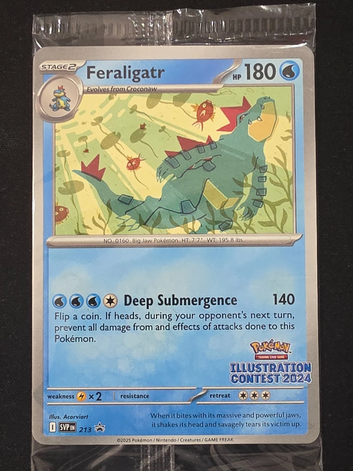 SEALED Illustration Contest 2024 Promo Cards Feraligatr SVP213 214 215 Pokemon image 1