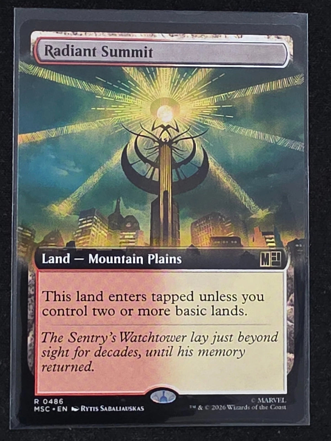 Radiant Summit - NM/M Marvel Super Heroes Magic The Gathering MTG image 1