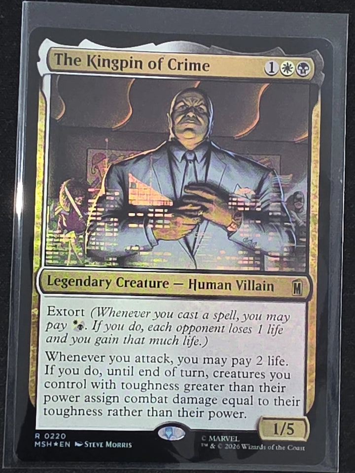MTG The Kingpin of Crime FOIL - MSH Marvel Super Heroes NM image 1