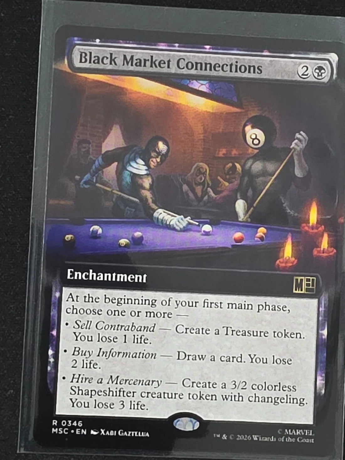 MTG Black Market Connections MSC 155 - Rare Marvel Super Heroes Commander image 1