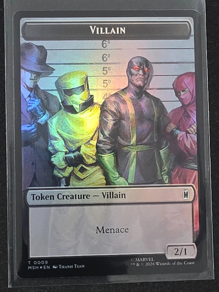 Villain / Treasure Double-Sided Token 009/022 T MSH Marvel Super Heroes MTG image 1
