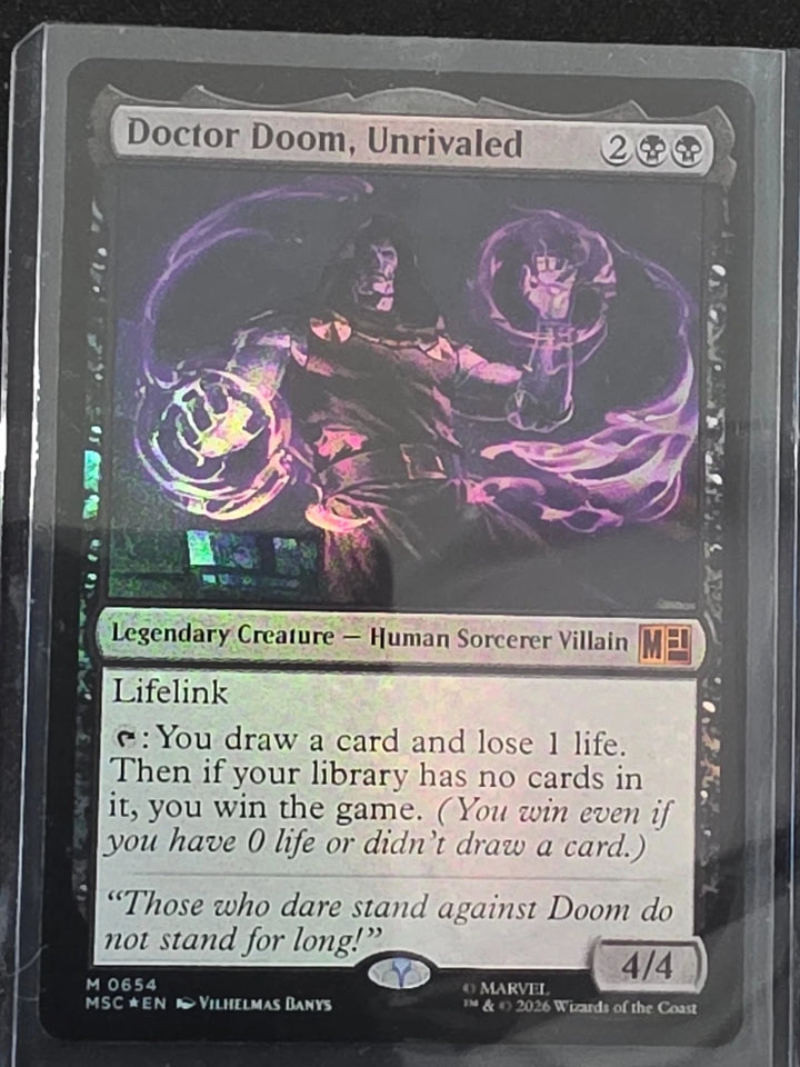 Doctor Doom, Unrivaled - Marvel Super Heroes #0654 MTG NM image 1