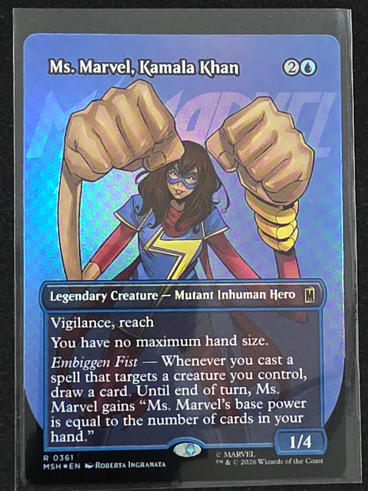 MTG - Ms. Marvel, Kamala Khan - Near Mint - Borderless - 0361 image 1