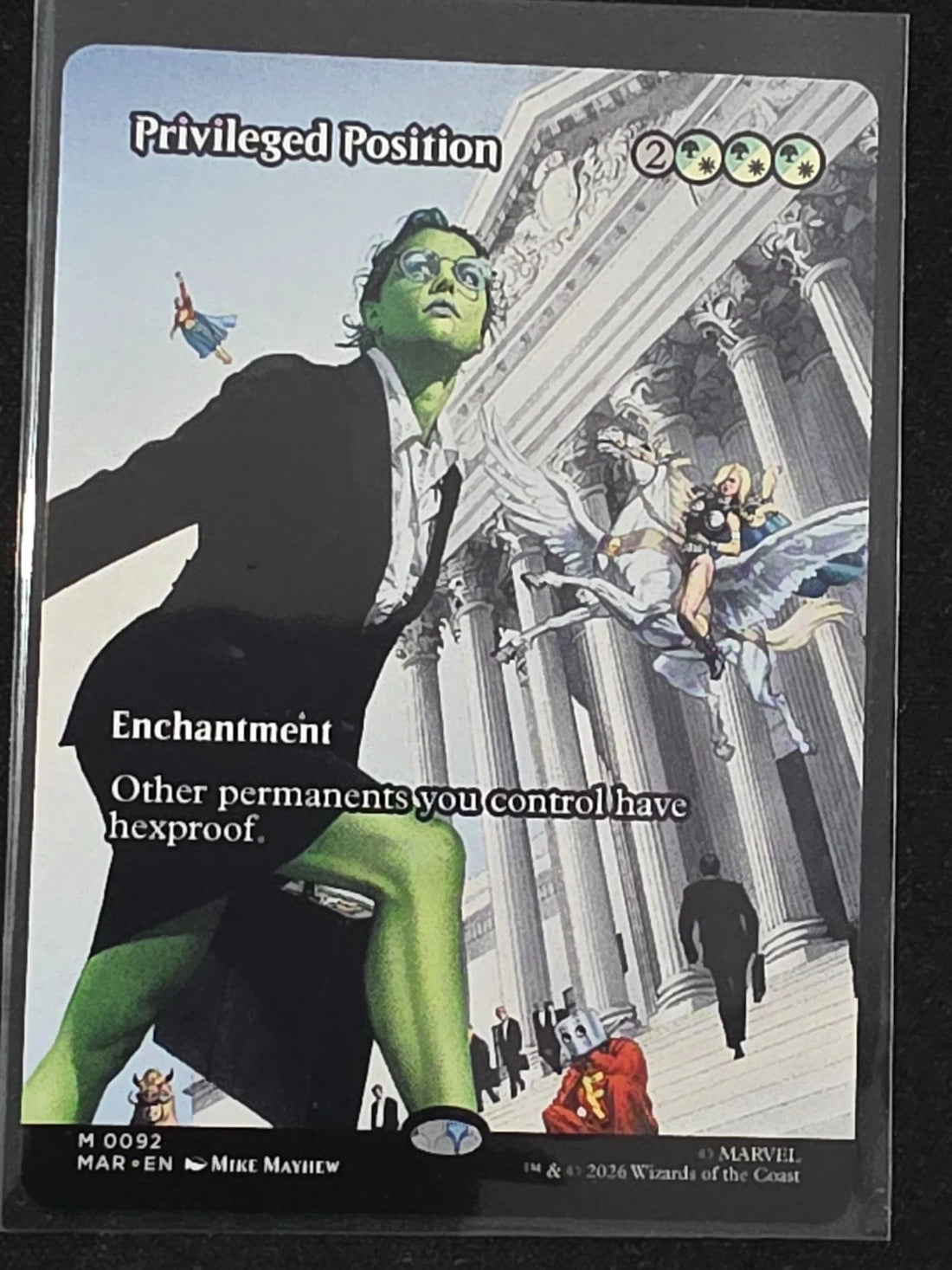 MTG Privileged Position Borderless 0092 Marvel Universe Eternal-Legal MAR NM image 1
