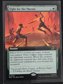 Fight for the Throne Extended Art - MSC 0379 - NM - MTG Magic image 1