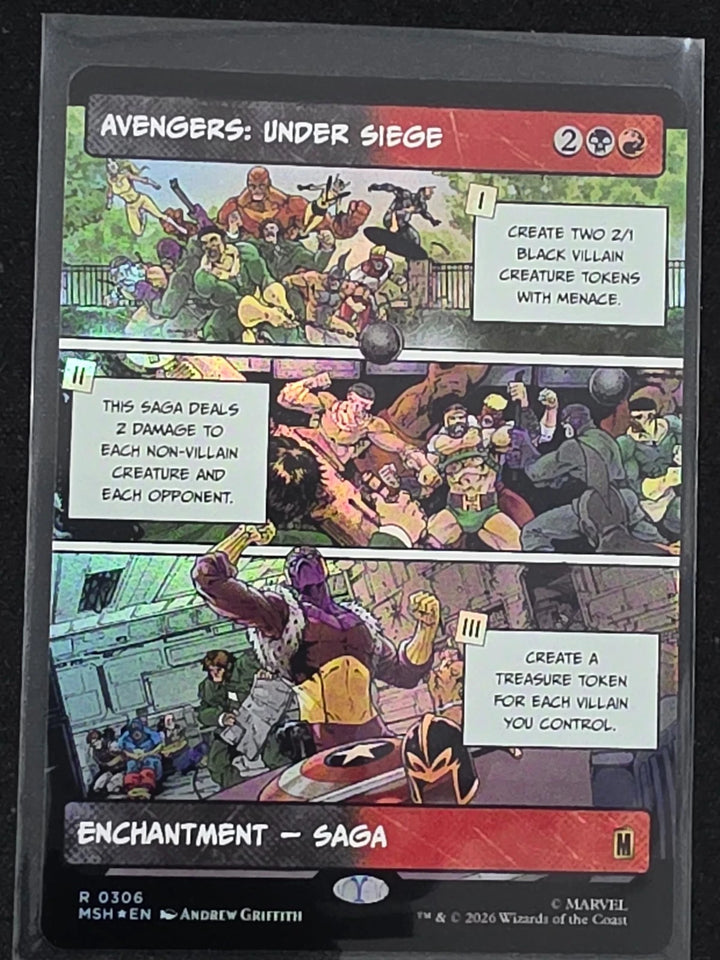 Avengers: Under Siege MSH 0306 Borderless MTG Marvel Super Heroes NM/M image 1
