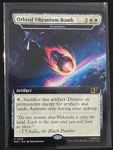 MTG - Orbital Vibranium Bomb - Scourglass - Near Mint - Extended Art - 0318 image 1