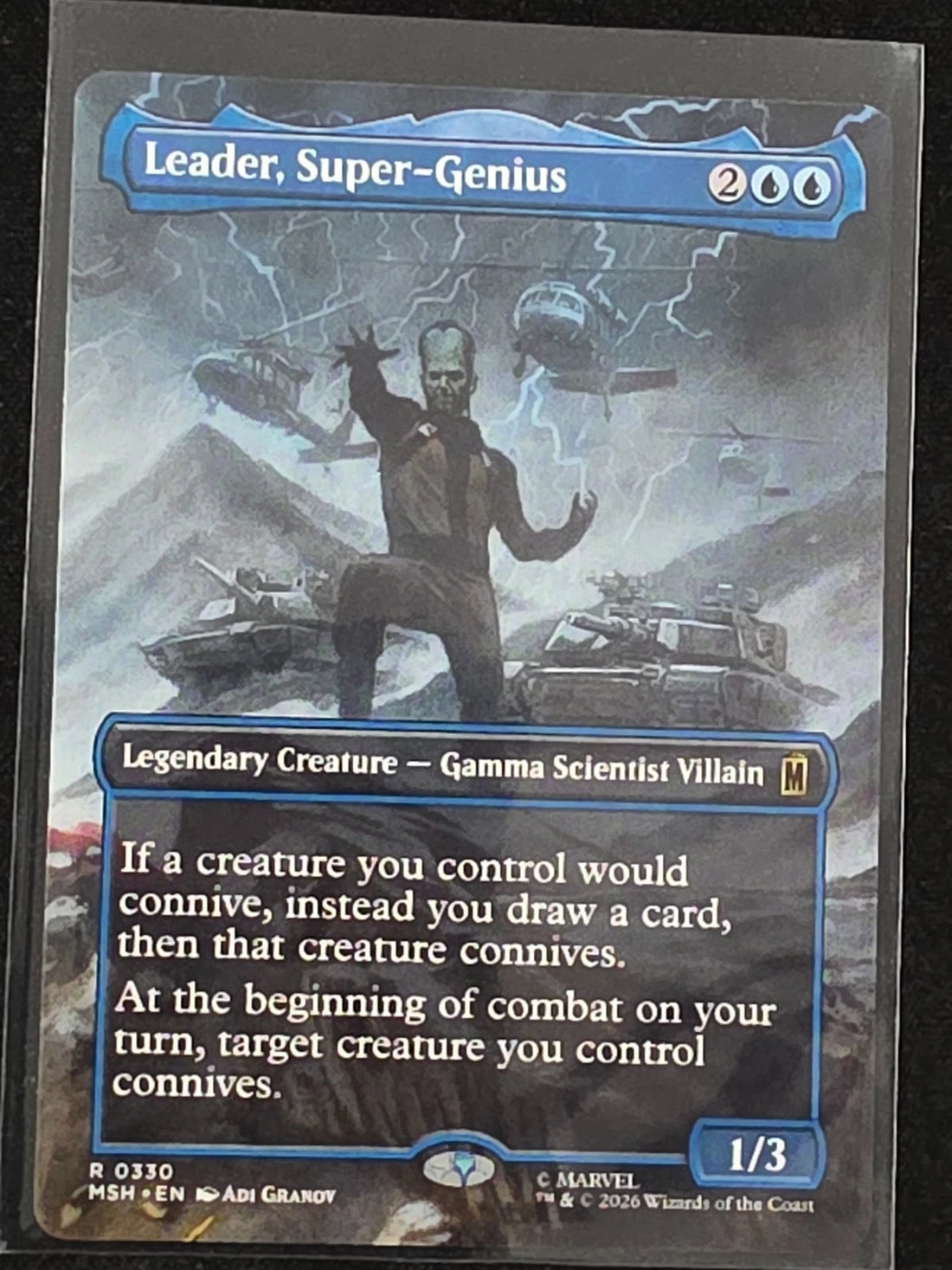 Leader, Super-Genius (Borderless) MSH 330 Foil R NM Marvel Super Heroes image 1