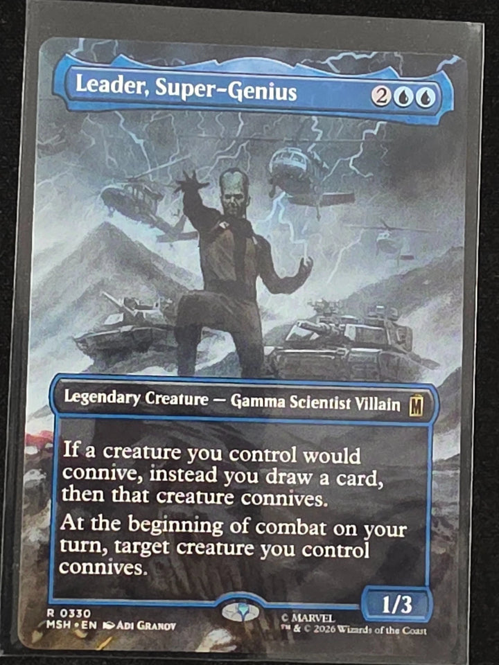 Leader, Super-Genius (Borderless) MSH 330 Foil R NM Marvel Super Heroes image 1