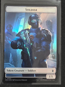 Villain / Soldier (msh) #9/3 - MTG Marvel Super Heroes Token image 2