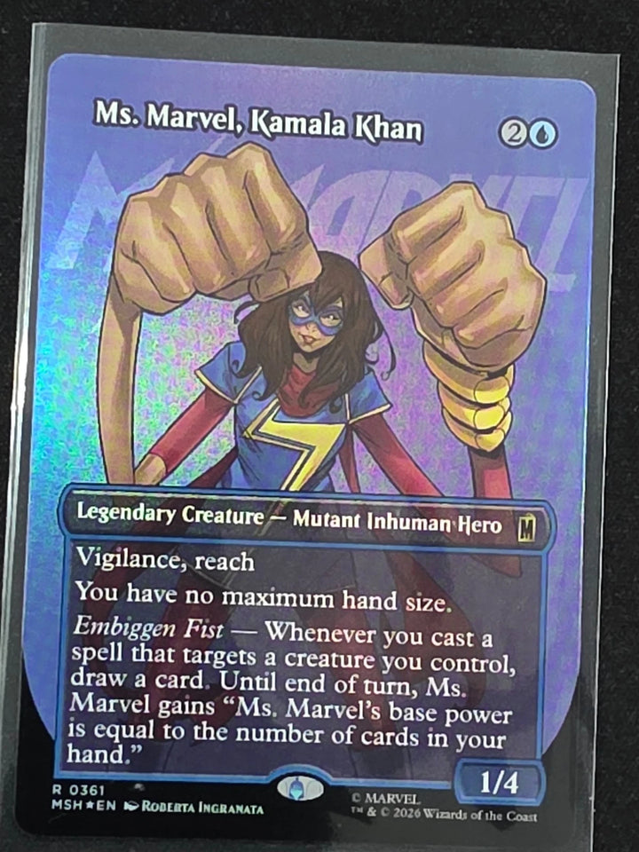 MTG - Ms. Marvel, Kamala Khan - Near Mint - Borderless - 0361 image 1