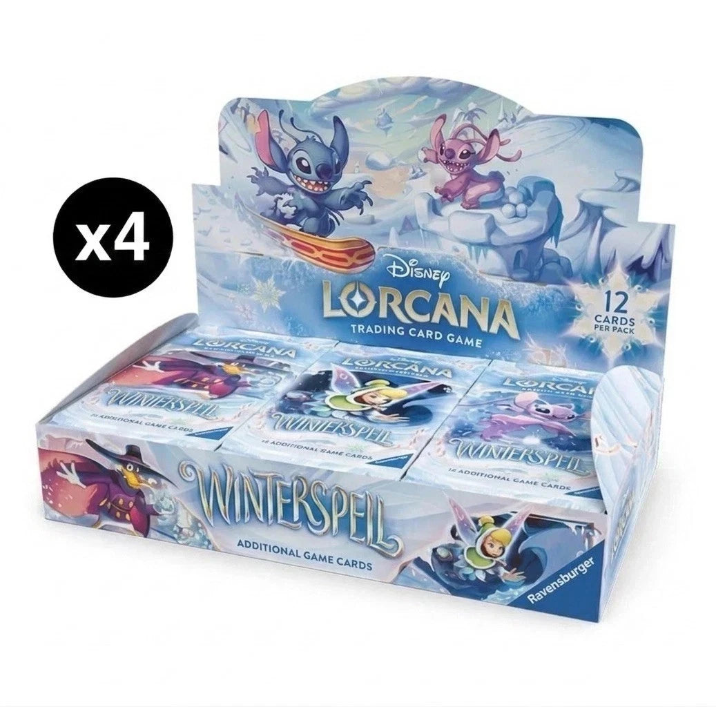 SEALED CASE 4x Lorcana Winterspell Booster Boxes image 1
