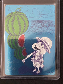 One Piece Luffy Watermelon MetaKira NatsuComi 2026 Eiichiro Oda Promo Card Japan image 1