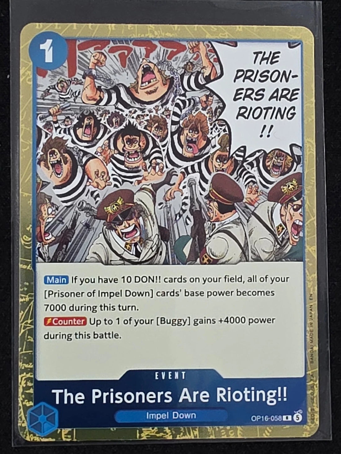 One Piece TCG - [OP16-058] - The Prisoners Are Rioting!! The Time of Battle image 1