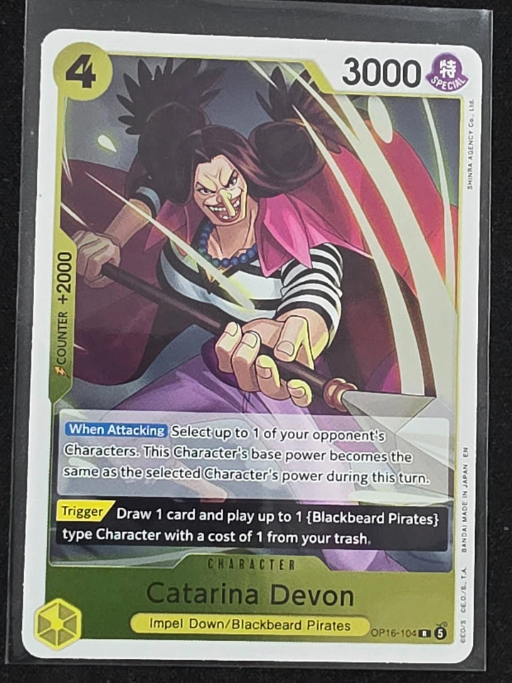 Catarina Devon OP16-104 R The Time of Battle One Piece Foil image 1