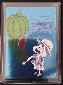 One Piece Luffy Watermelon MetaKira NatsuComi 2026 Eiichiro Oda Promo Card Japan image 1