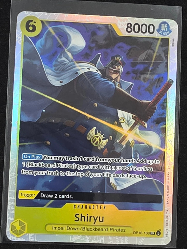 Shiryu OP16-108 Super Rare The Time of Battle One Piece Foil image 1