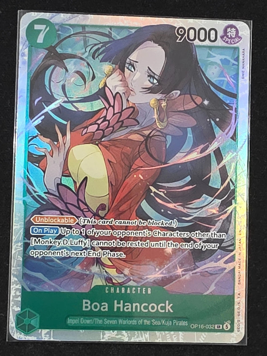Boa Hancock OP16-032 Super Rare The Time of Battle One Piece Foil Near Mint image 1