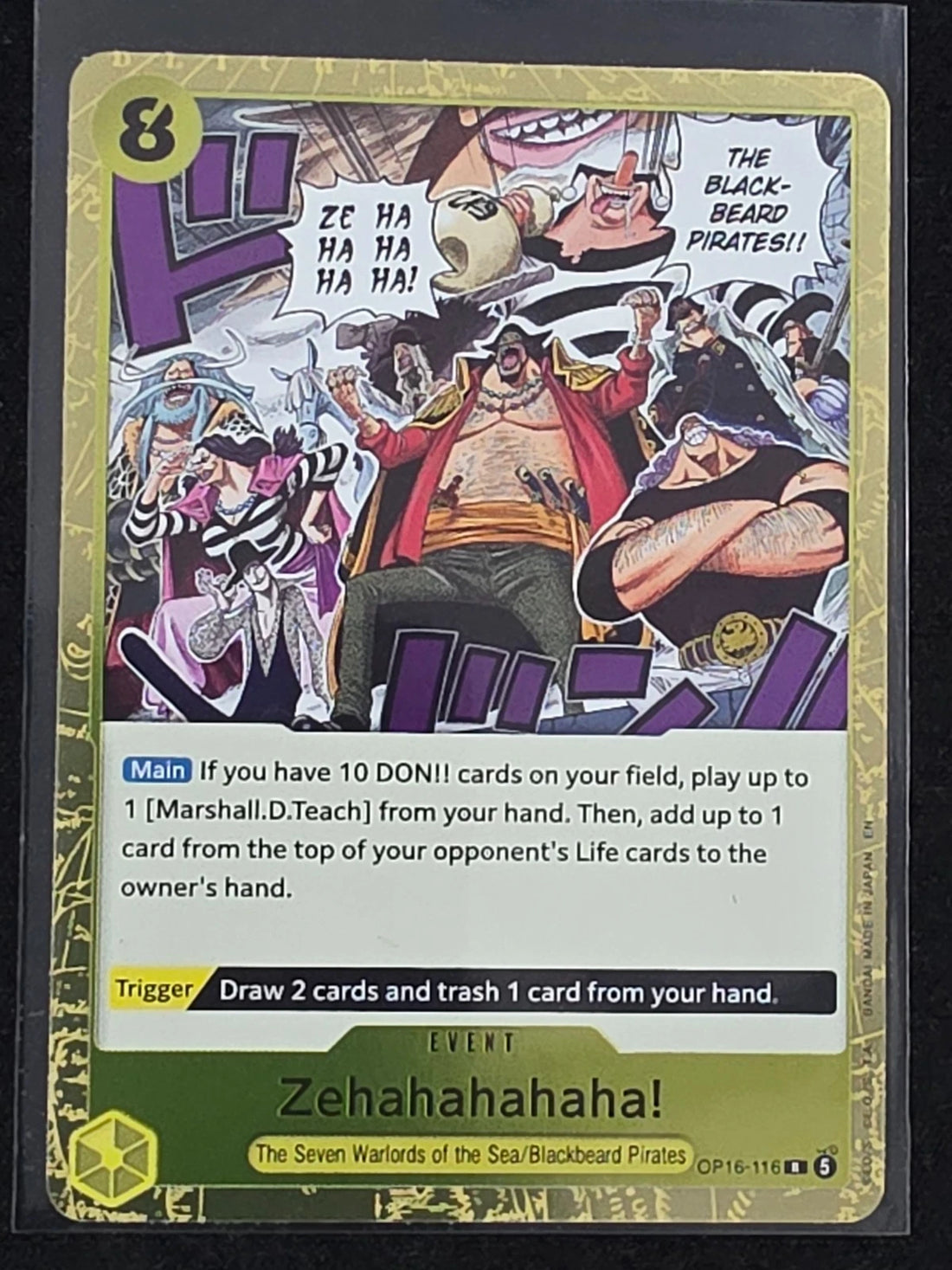Zehahahahaha! OP16-116 R The Time of Battle One Piece Foil image 1
