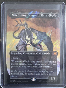 MTG The Hobbit Witch-King Bringer of Ruin #061 Borderless Surge Foil NM image 1