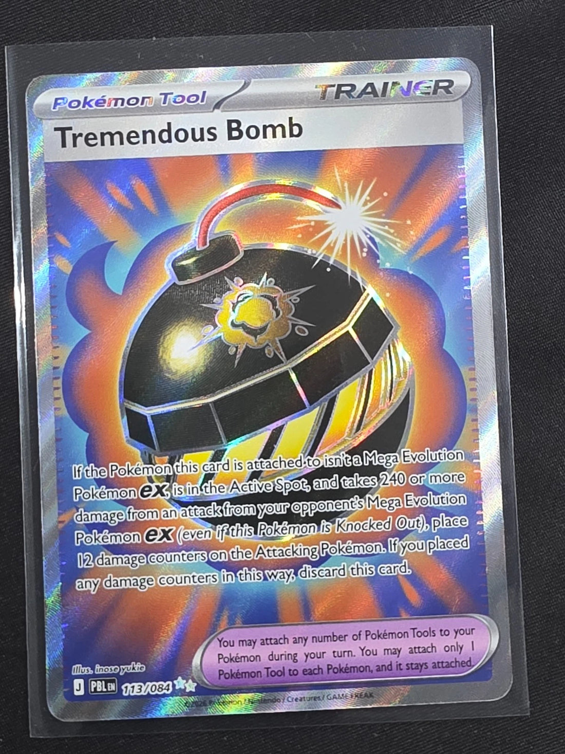 Tremendous Bomb 108/084 Pitch Black NM/M image 1