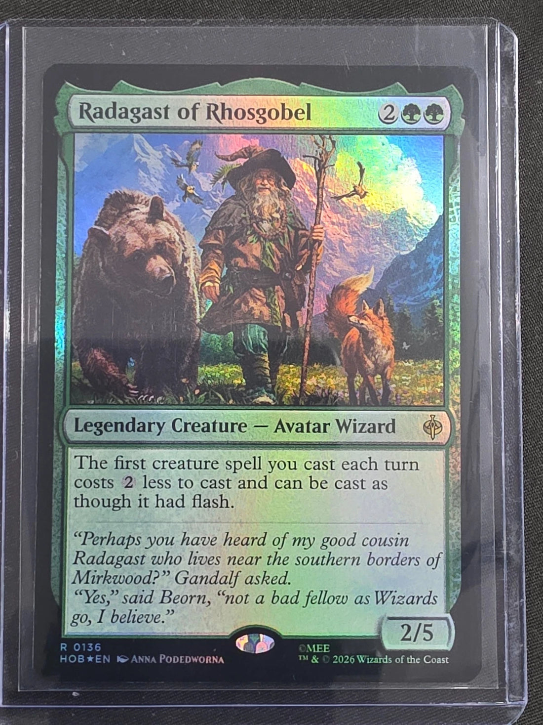 Radagast of Rhosgobel HOB-0136 The Hobbit Foil image 1
