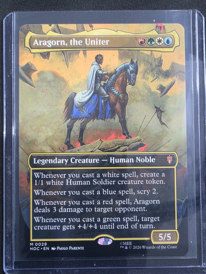 Aragorn, the Uniter HOC-0029 The Hobbit: Eternal-Legal Borderless Non-Foil image 1