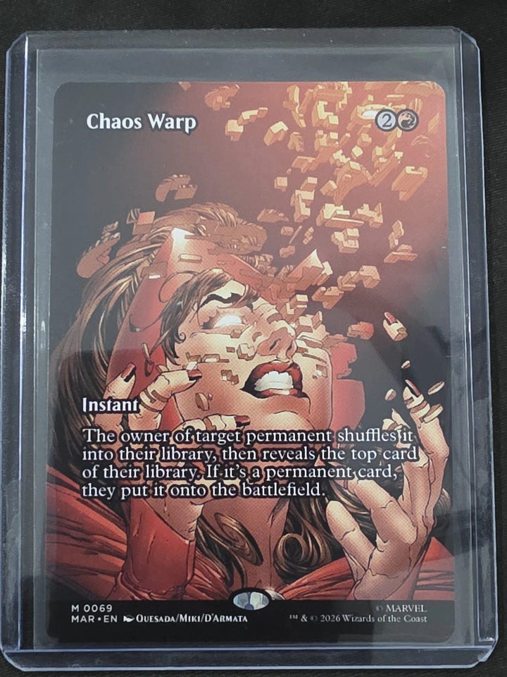 Chaos Warp - N/M Marvel Super Heroes Magic The Gathering MTG image 1